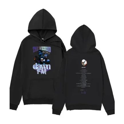 The Weeknd Classic Dawn FM Black Hoodie