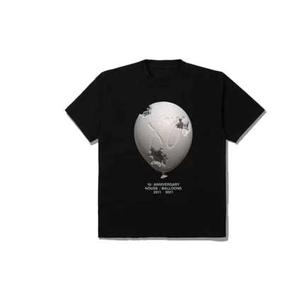 Daniel Arsham x The Weeknd House Of Balloons Eroded Balloon T-shirt Black